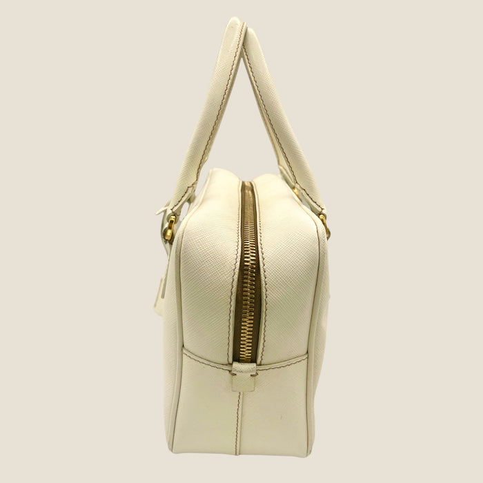 Prada Saffiano Leather Bauletto Shoulder Bag