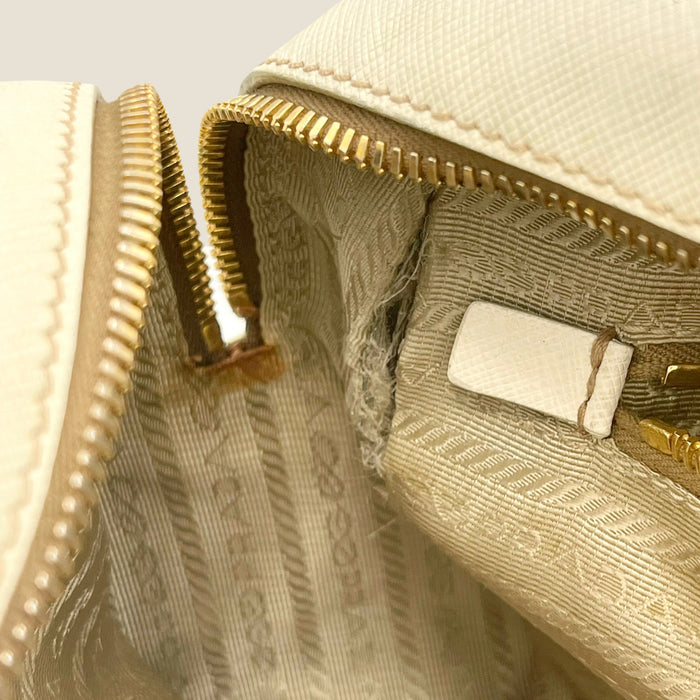 Prada Saffiano Leather Bauletto Shoulder Bag