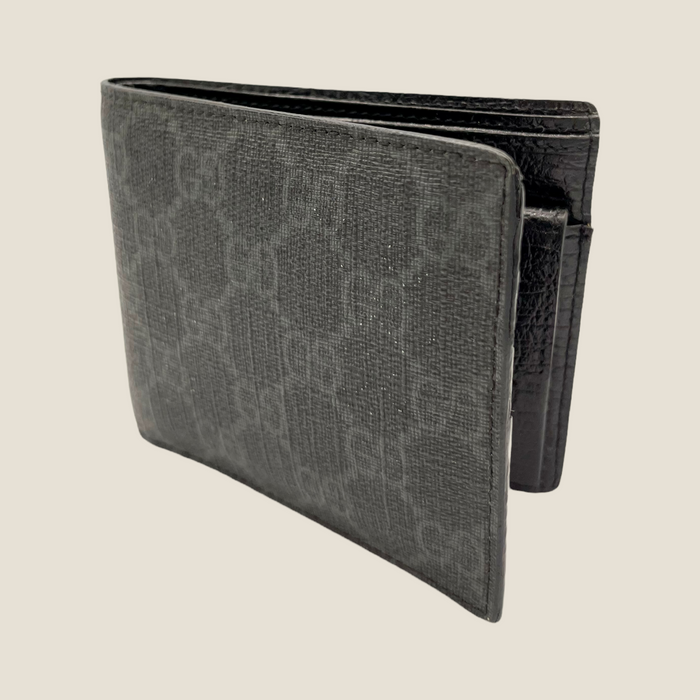 Gucci GG Canvas Black Bifold Wallet