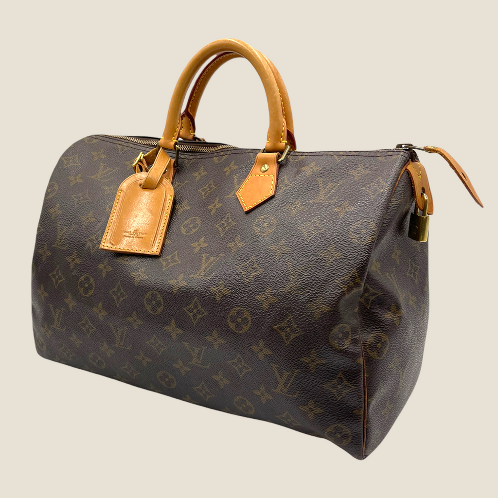 Louis Vuitton, Bags, Louis Vuitton Monogram Speedy 35 With Twillys  Crossbody Strap 997