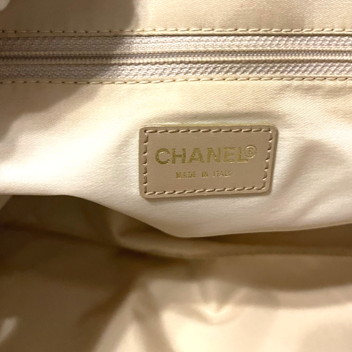 Chanel Travel Line Beige Nylon Tote