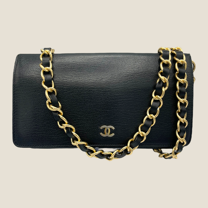 Chanel CC Caviar Leather Wallet