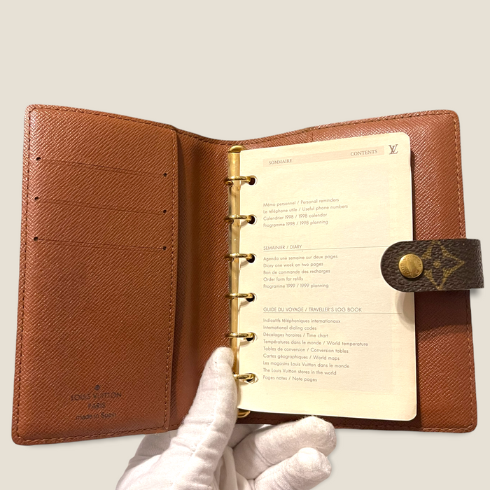 Louis Vuitton Monogram Agenda Cover PM– RELUXX - Main Image
