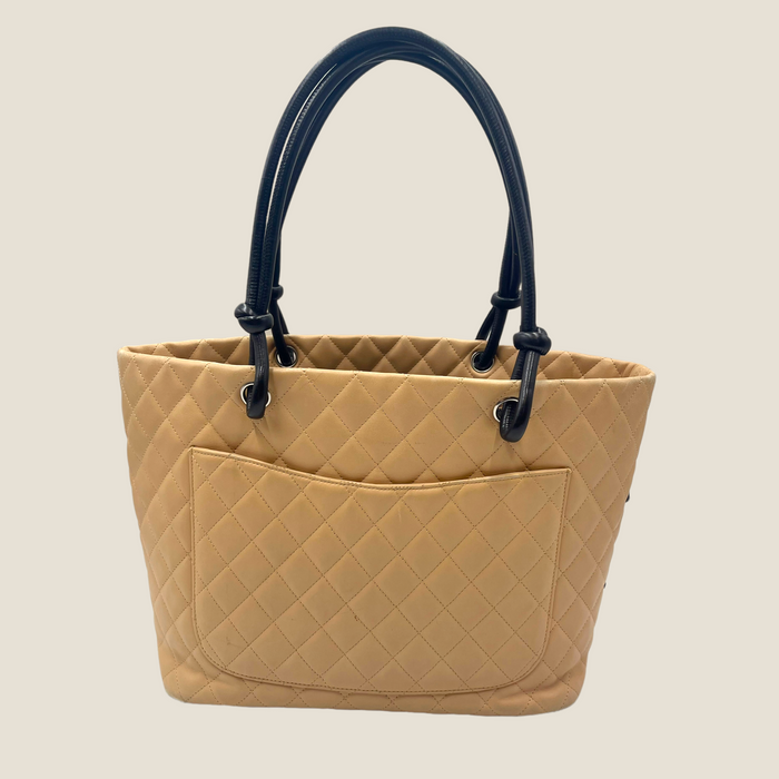 Chanel Calfskin Quilted Large Cambon Tote